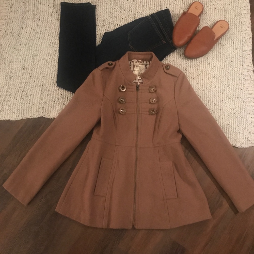 Like new camel pea coat